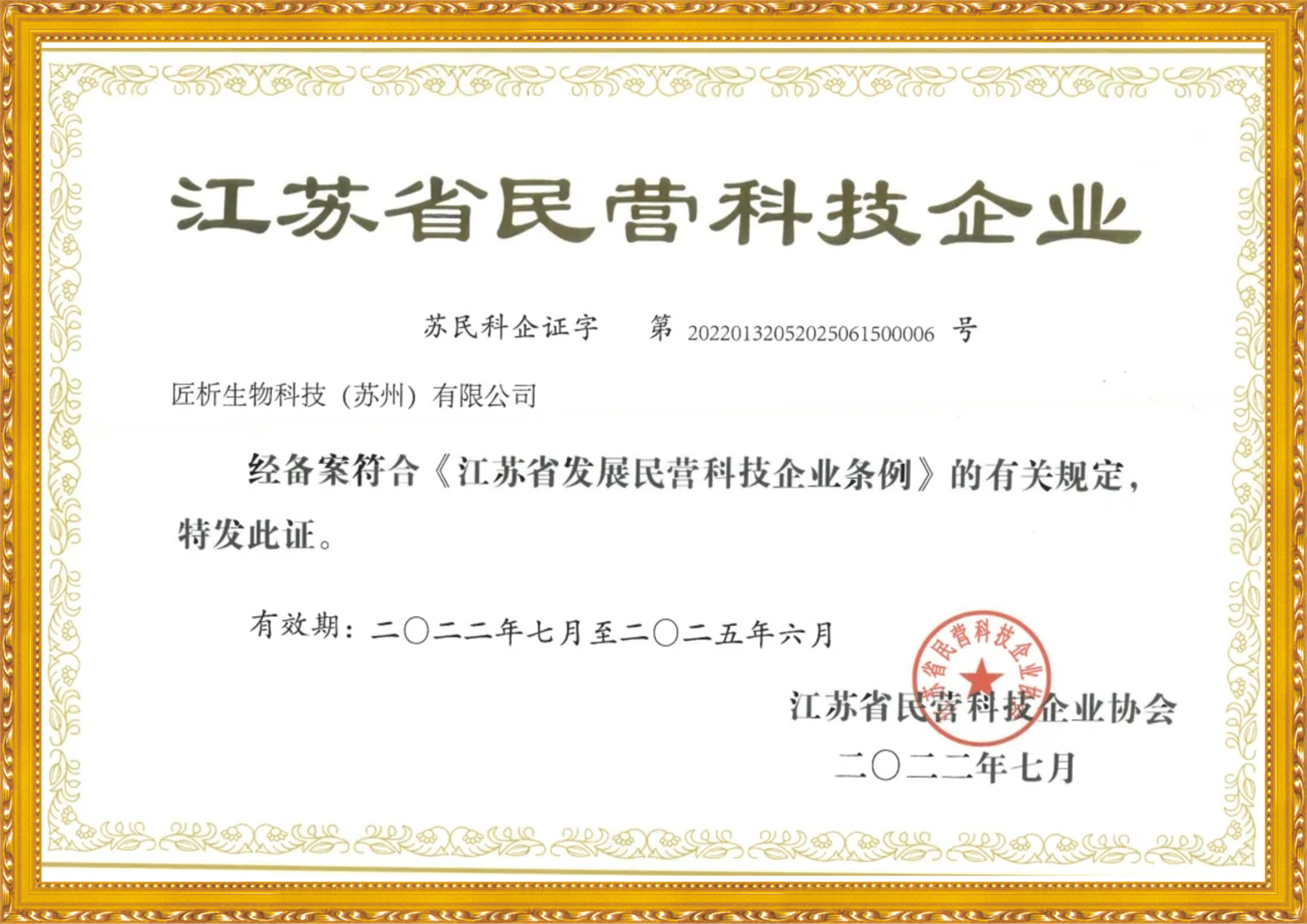 江苏民营科技企业